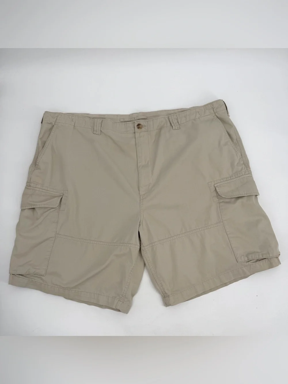Polo Ralph Lauren Shorts Men’s 50 Big Beige Cargo Pockets Relaxed-discolored